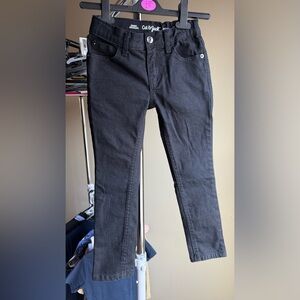 Cat And Jack Black Boys Jeans Skinny Stretch Adjustable Size 5